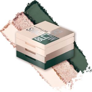 Maybelline Shadow Blocks Shadow Blocks Eyeshadow Palette, Stacked Eye Shadow Trio, 26th & Madison Ave, 0.08 oz