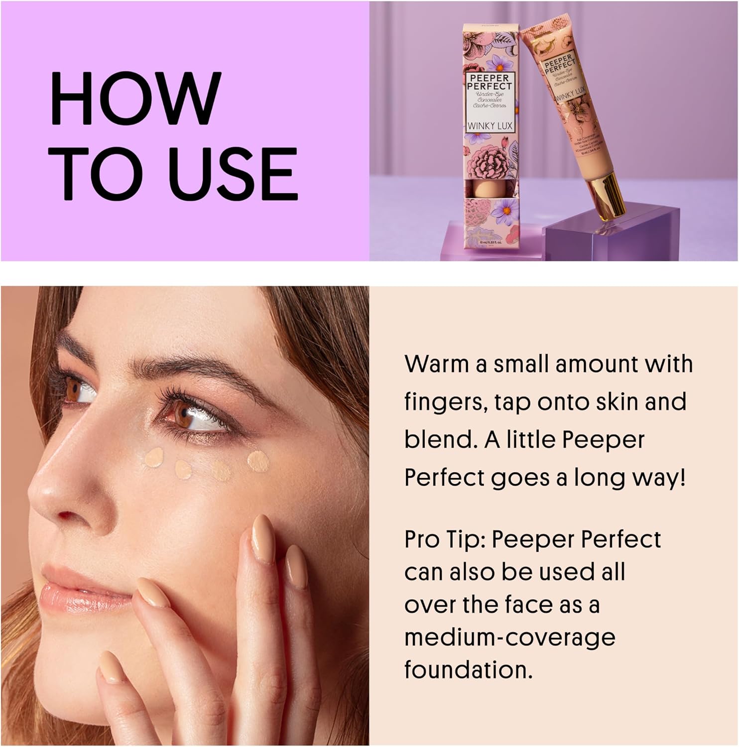 WINKY LUX Peeper Perfect Corretivo sob os olhos - Deep Plus, sem vincos - Imagem 7