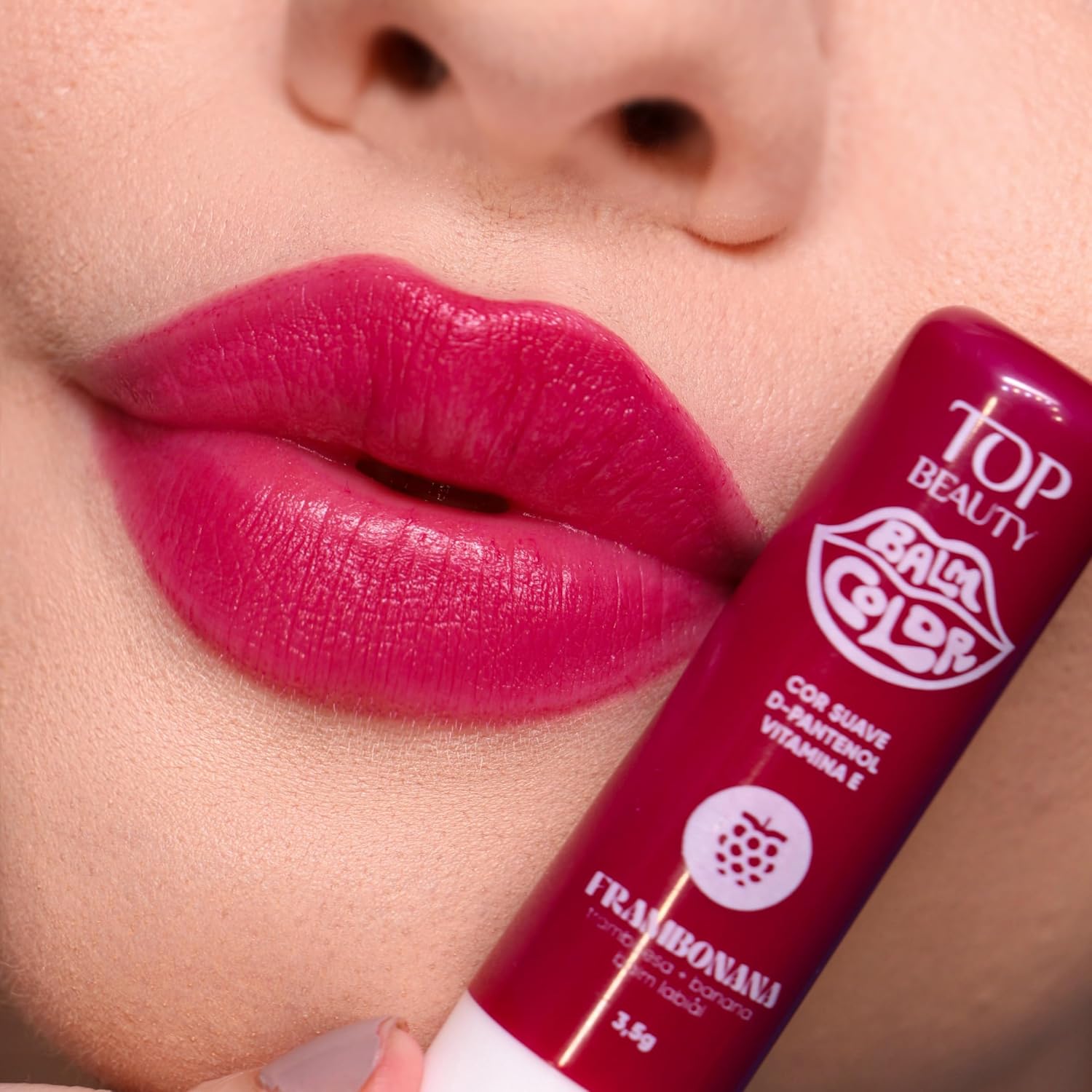 Top Beauty - Lip Balm Color Frambonana 3,5Gr - Imagem 2