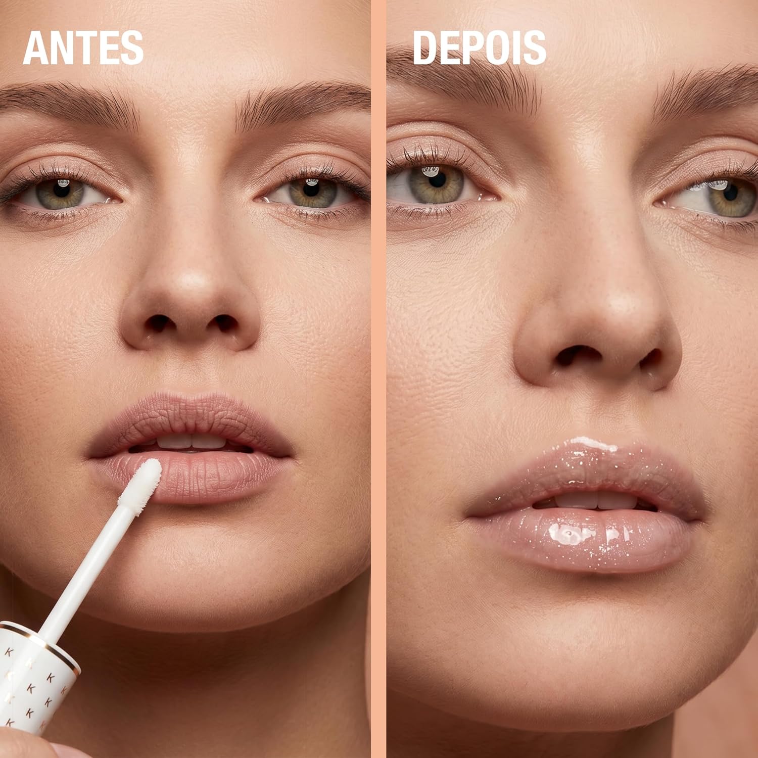 Gloss Labial Cristal Clear Kause Be | Gloss Labial Cristal Clear KAUSE BE | Hidratação e Brilho Natural | Com Ácido Hialurônico e Vitamina E | Textura Confortável | Uso Diário - Imagem 3