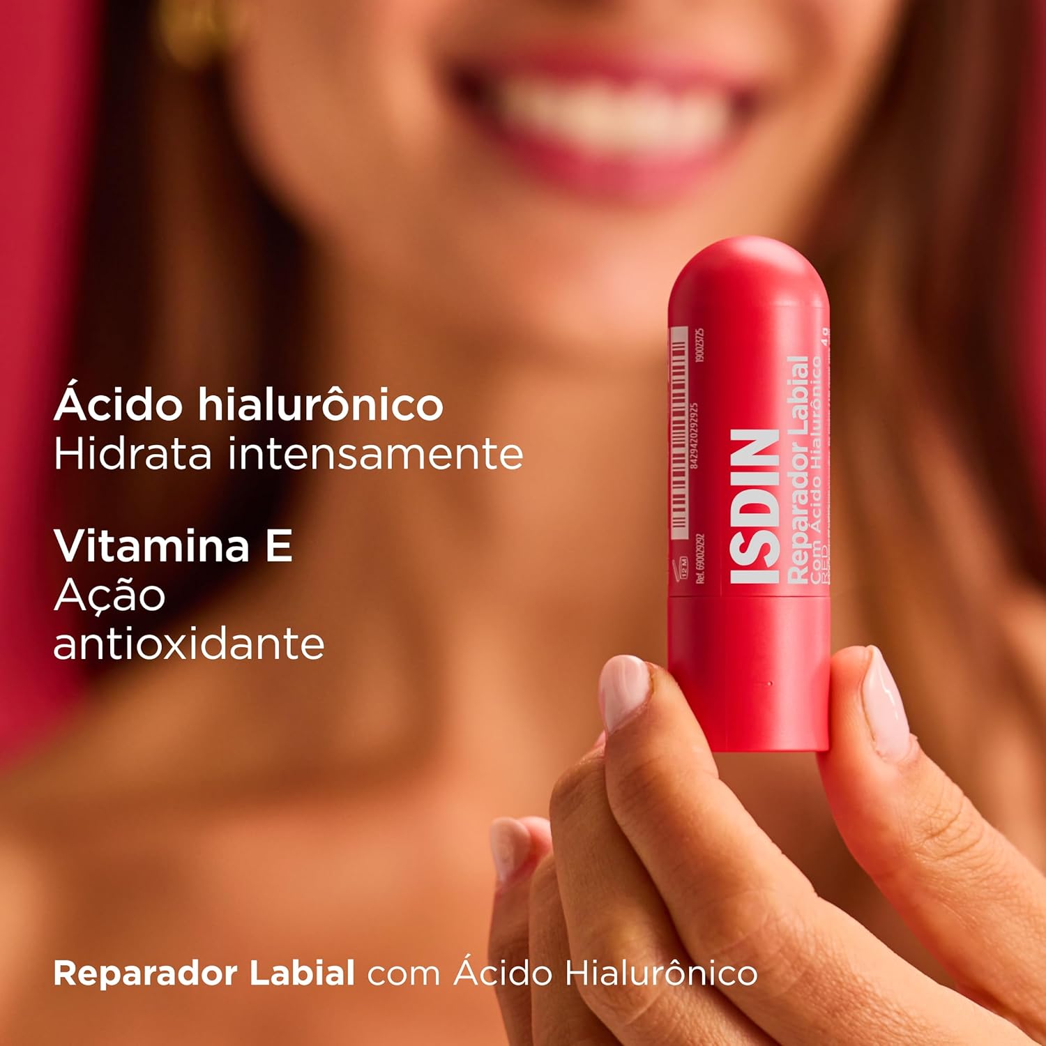 ISDIN Reparador Labial em Stick Red - 4g - Imagem 7