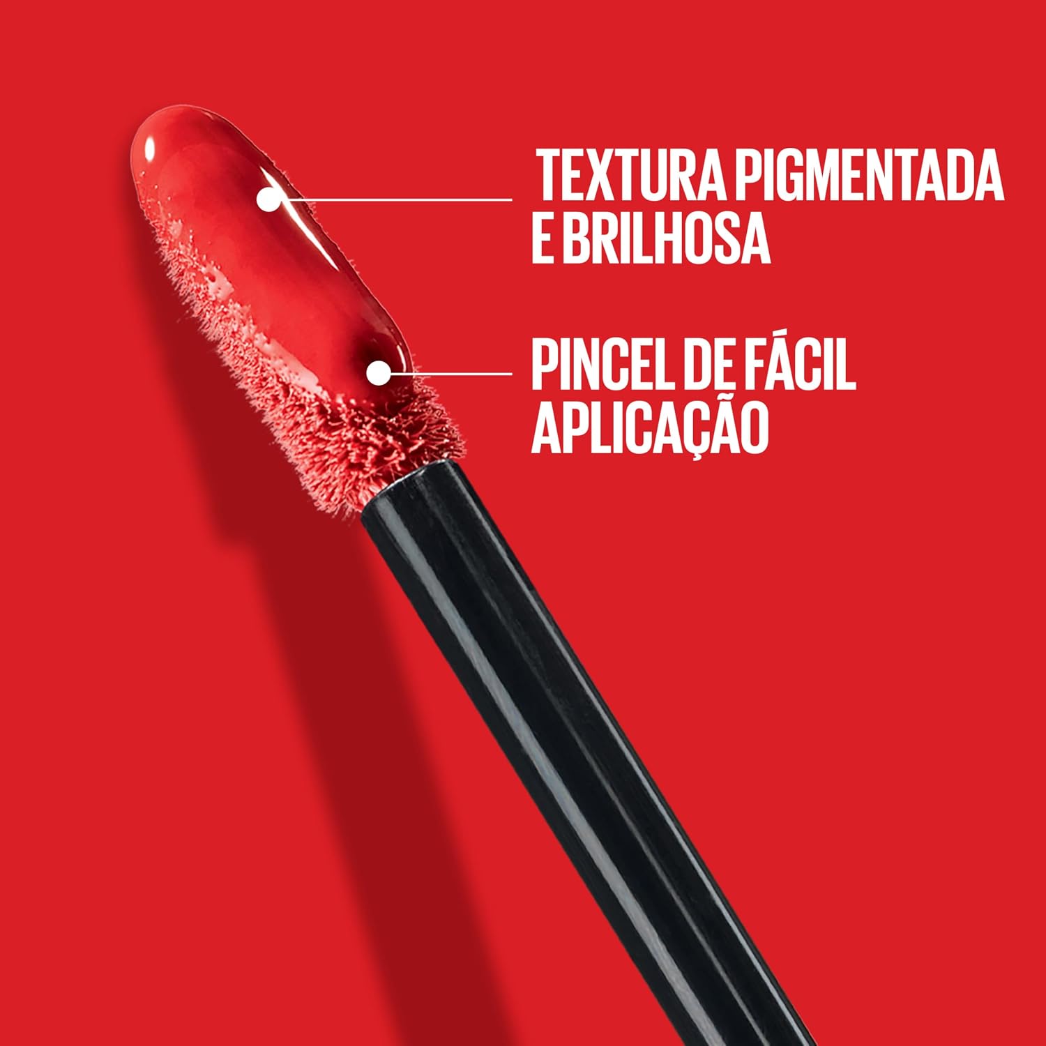Maybelline NY SuperStay Vinyl Ink Batom Líquido, Longa Duração, Acabamento Vinil Espelhado e Efeito Gloss, Brilho Instantâneo, Conforto para os Lábios, Fórmula Vegana, Cor Red-Hot 4,2ml - Imagem 7