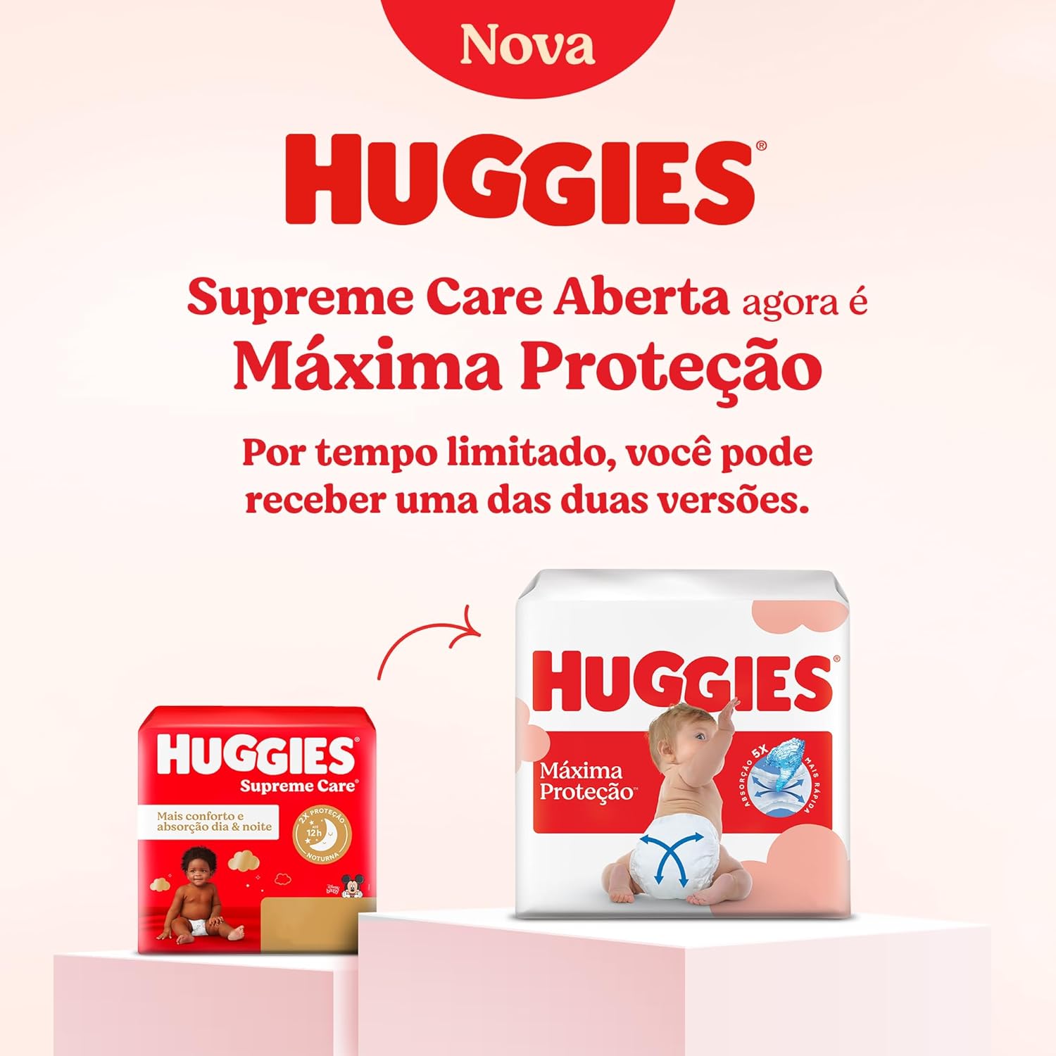 Fralda Descartável Huggies Máxima Proteção Tamanho XG 16 unidades – Nova fralda Supreme Care aberta com tecnologia Xtra-Flex, canais em X que se adaptam aos movimentos e máxima proteção sem fralda caída (embalagem pode variar) - Imagem 2