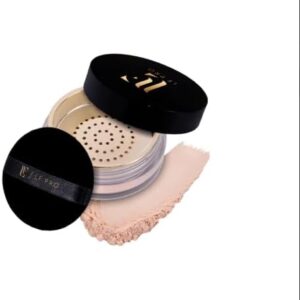LF Pro Pó Solto Soft Eye, Textura Ultrafina, com Esponja Macia e Aveludada, Fórmula Adaptável para Todos os Tipos de Pele, 14g (Médio)
