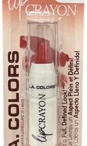 Lápis labial vermelho brilhante LA Colors – Mad Love, lápis de batom torcido, 2,2 g