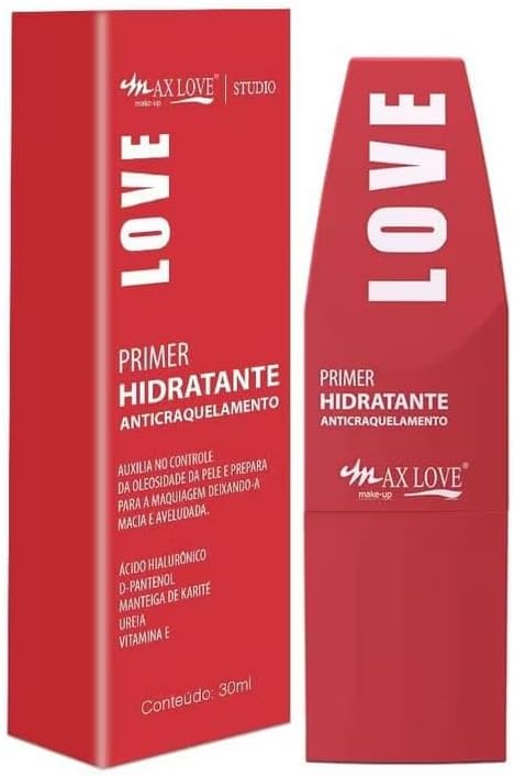 Max Love Primer Hidratante Anticraquelamento Love Studio, com Ácido Hialurônico, Vitamina E e Manteiga de Karité, 30ml - Imagem 2