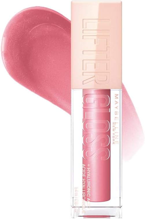 Maybelline NY Lip Lifter Gloss Brilho Labial com Ácido Hialurônico, Promove Lábios Volumosos, Hidratados e Cheios de Brilho, Aplicador XL para Make Glow, Cor Petal, 5.4ml - Imagem 2