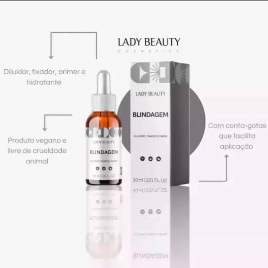 Blindagem De Maquiagem Magic Fix 30ml - Lady Beauty - Imagem 2