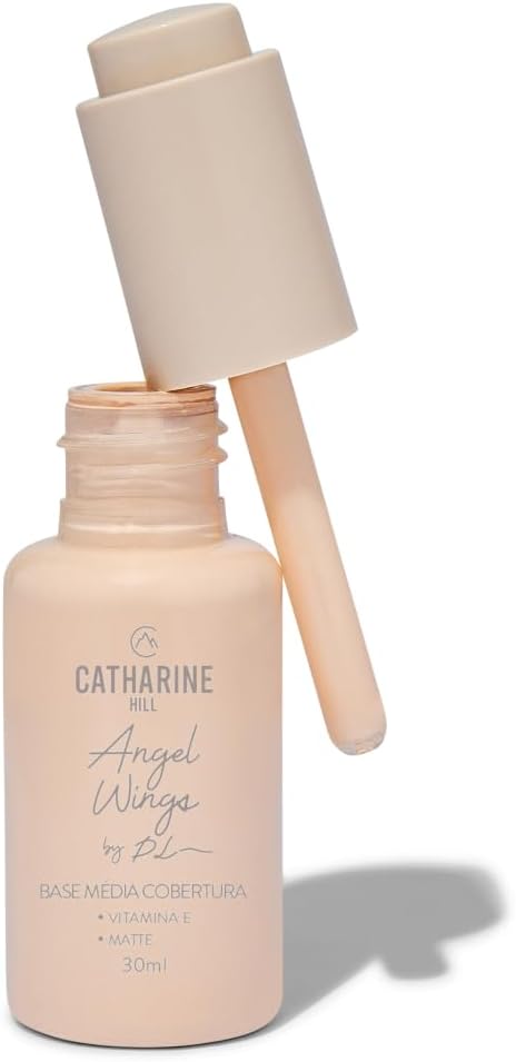 Catharine Hill Base Líquida Média Cobertura 2021/0.5 30ml Oil Free À Prova D'água Acabamento Matte Ácido Hialurônico