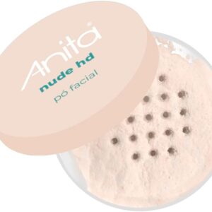 Pó Facial Solto Vegano Anita HD Nude - Efeito Blur, Sela Maquiagem e Controla Oleosidade