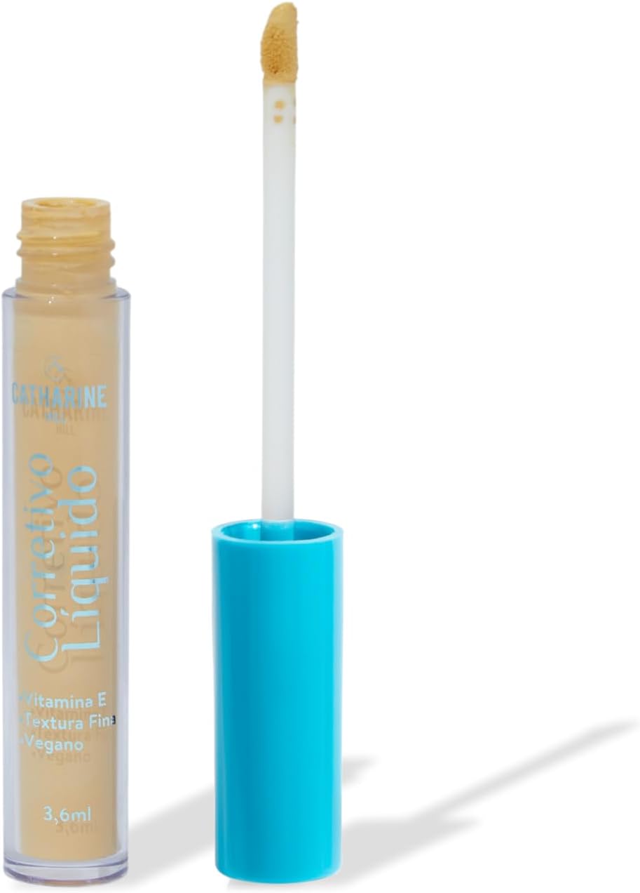 Catharine Hill Fluid Concealer Corretivo Líquido 1026/8 Yellow 3,6ml Média Cobertura Toque Seco Aveludado Vegano Cruelty Free - Imagem 2