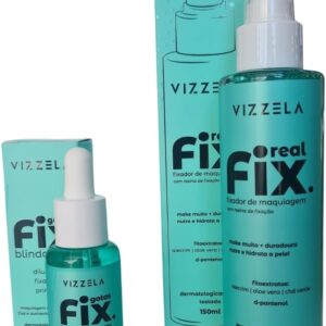 Kit Vizzela Brindagem Gotas Fix+Real Fix Fixador Maquiagem