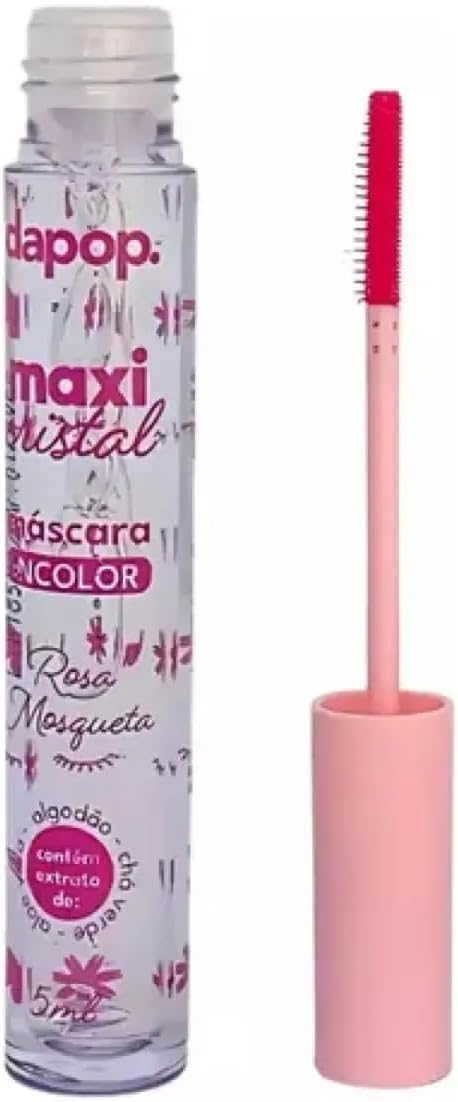 Máscara de Cílios Incolor Dapop Maxi Cristal Rosa Mosqueta: Realça e Define com Naturalidade