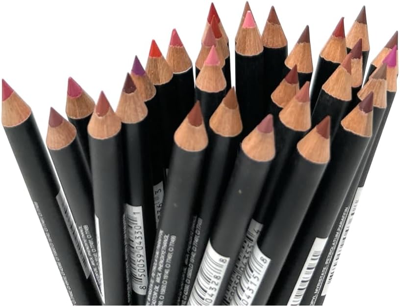 Conjunto de lápis delineador labial, maquiagem labial altamente pigmentada, de longa duração, profundo e rico em cores, melhora o volume dos lábios, lápis de madeira de 16 cm de comprimento - Imagem 4