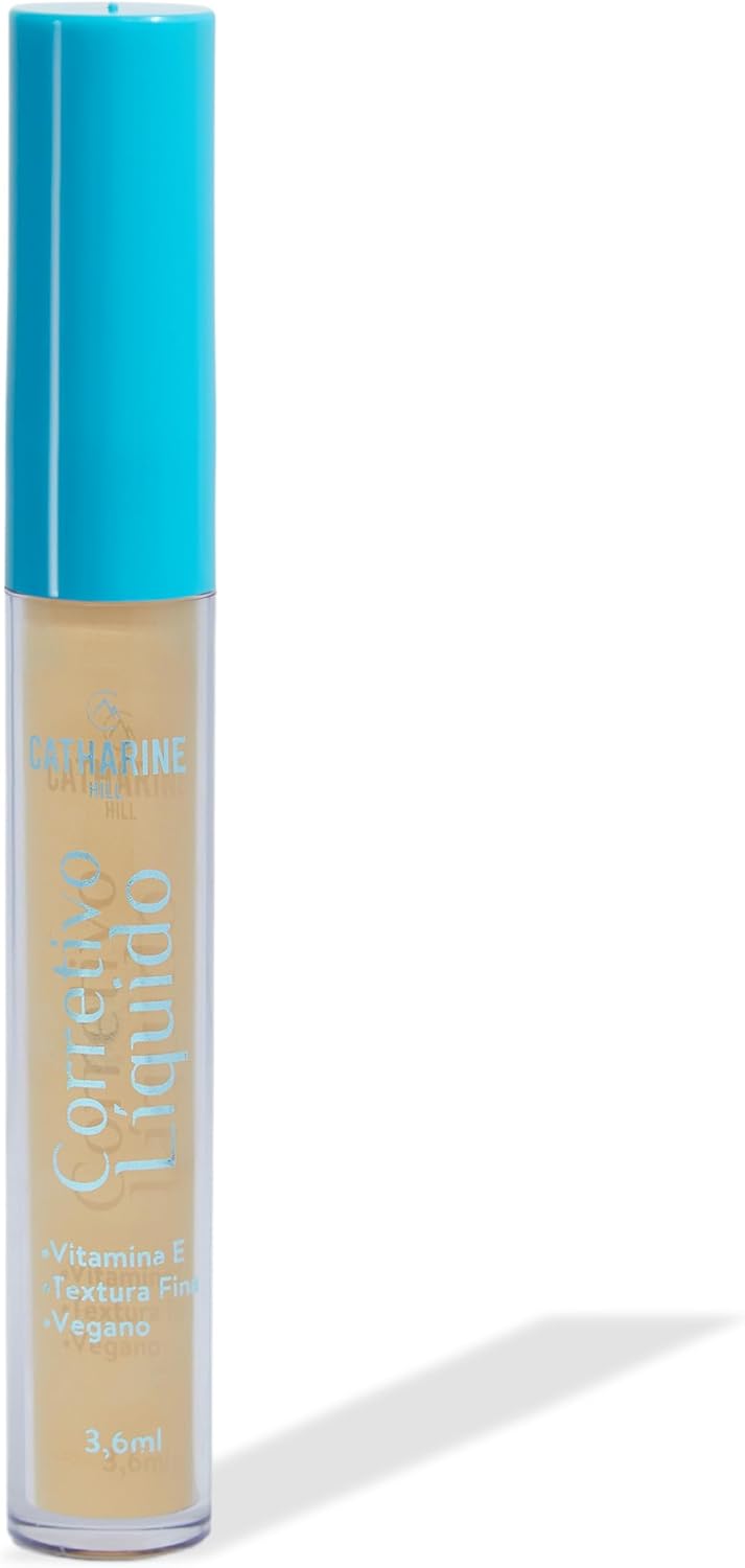 Catharine Hill Fluid Concealer Corretivo Líquido 1026/8 Yellow 3,6ml Média Cobertura Toque Seco Aveludado Vegano Cruelty Free