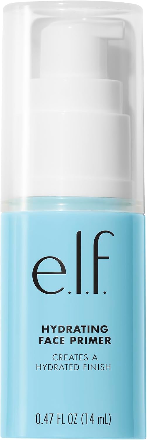 e.l.f. Primer hidratante facial, primer de maquiagem para pele impecável, lisa e maquiagem de longa duração, preenche poros e linhas finas, vegano e livre de crueldade, pequeno