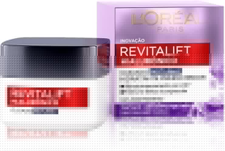 L'Oréal Paris Revitalift Hialurônico Creme Facial Noturno, com Ácido Hialurônico Puro, Com textura leve, preenche linhas de expressão e hidrata a pele intensamente por 24h, 49g