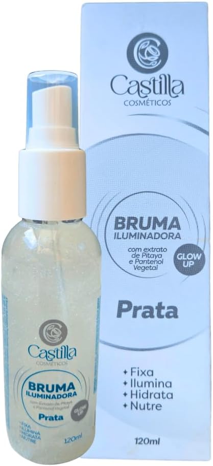 Bruma Iluminadora Prata Castilla 120mL – Fixa, Hidrata e Ilumina com Pitaya e Pantenol Vegetal - Imagem 2