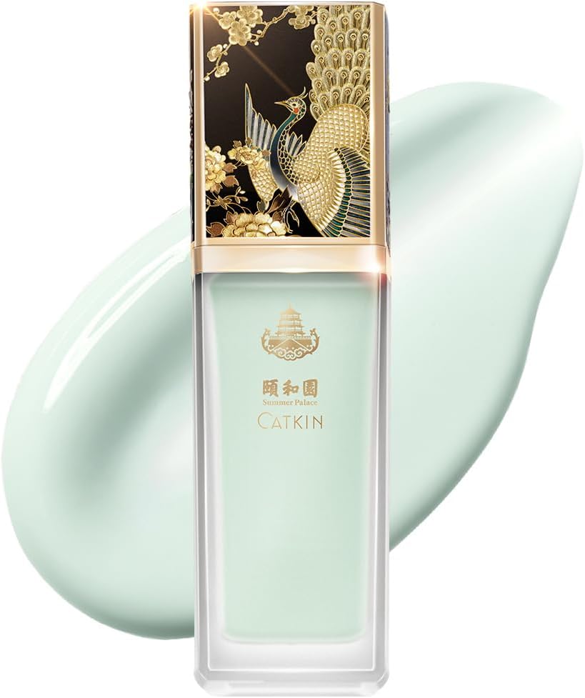 Catkin Primer De Maquiagem Facial Com Tonalidade Verde Catkin, Base Para Uniformizar O Tom Da Pele, Neutralizar A Vermelhidão Da Pele, Disfarçar Os Poros, Com Infusão De Ácido Hialurônico, Calmante