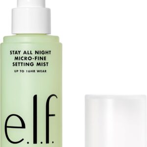 e.l.f. Stay All Night Spray de configuração de maquiagem microfina, hidratante e refrescante para uso de 16 horas, vegano e livre de crueldade, 2,7 Fl Oz