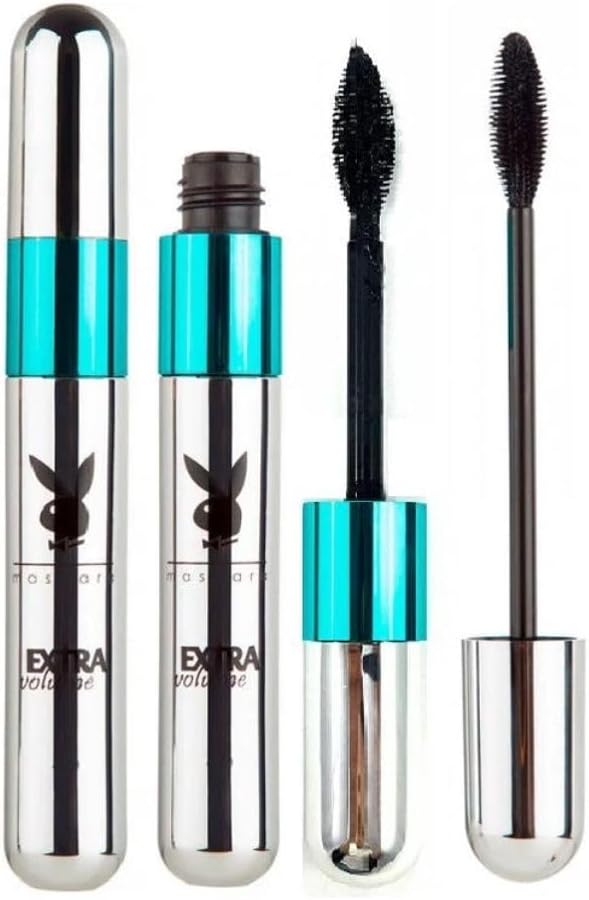 Máscara de Cílios Playboy 2 em 1 Extra Volume Hb84599 - Rímel para Volume e Definição de Longa Duração