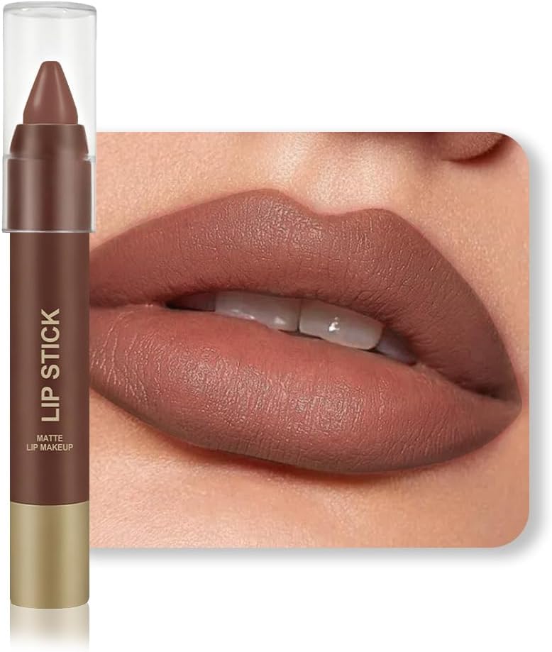 BINGBRUSH Combo de delineador labial e batom 2 em 1, lápis labial à prova d'água de longa duração, à prova de manchas, maquiagem labial feminina pigmentada Hign (02#Blush Whisper)