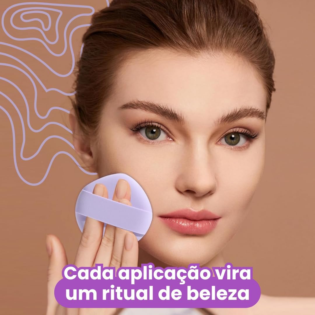 Kit 4 Esponjas de Maquiagem – Toque Macio, Alta Elasticidade, Aplicação Impecável, Cores Pastel Premium para Base, Corretivo e Pó Compacto - Imagem 3