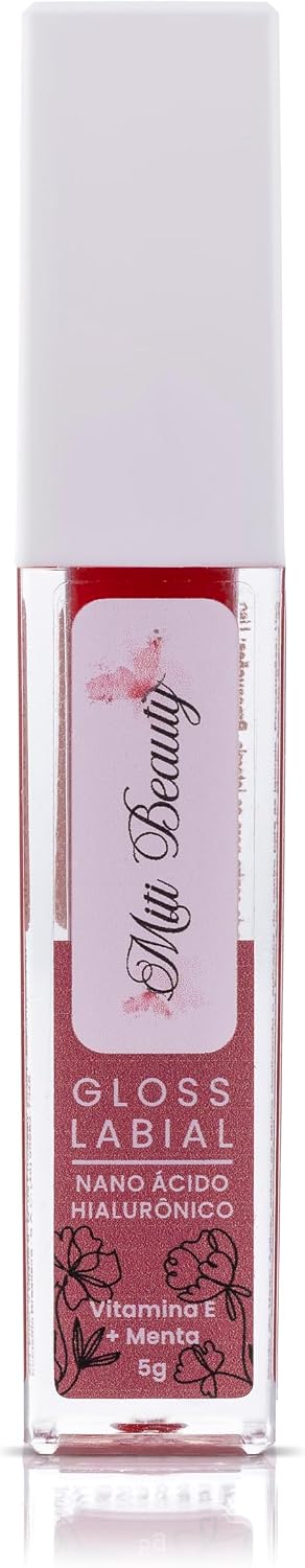 Gloss Labial 5g Com Nano Ácido Hialurônico, Vitamina e Menta Refrescante - Hidratação, Nutrição, Brilho Labial Suave, Vegano, Livre de Parabenos, Cruelty-Free, Textura Confortável, Nanotecnologia - Miti Beauty - Imagem 8
