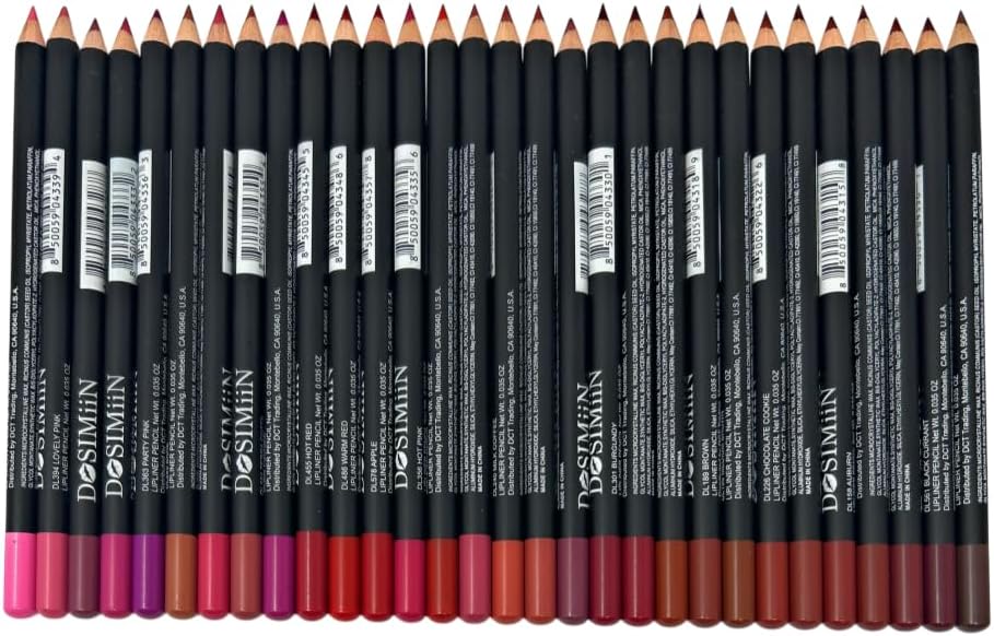 Conjunto de lápis delineador labial, maquiagem labial altamente pigmentada, de longa duração, profundo e rico em cores, melhora o volume dos lábios, lápis de madeira de 16 cm de comprimento