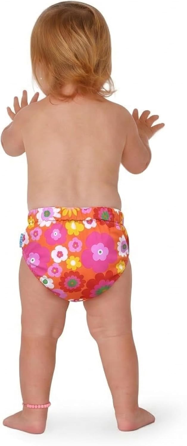 Pulpo Fralda de Piscina Reutilizável UV50+, 6 a 24 Meses, Estampada (Listrado Rosa, Até 6 meses) - Imagem 8