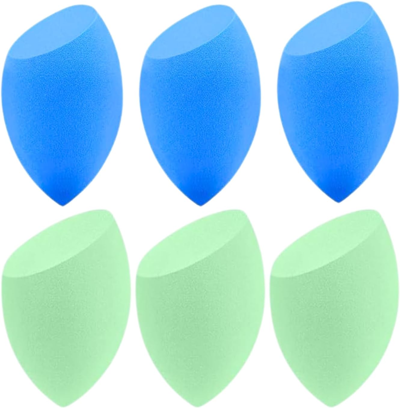Kit 6 Esponjas de Maquiagem Facial Blender Formato Gota Macia