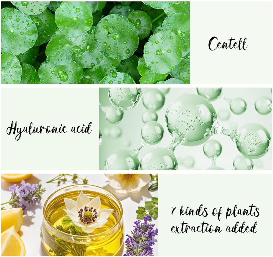 Catkin Primer De Maquiagem Facial Com Tonalidade Verde Catkin, Base Para Uniformizar O Tom Da Pele, Neutralizar A Vermelhidão Da Pele, Disfarçar Os Poros, Com Infusão De Ácido Hialurônico, Calmante - Imagem 4