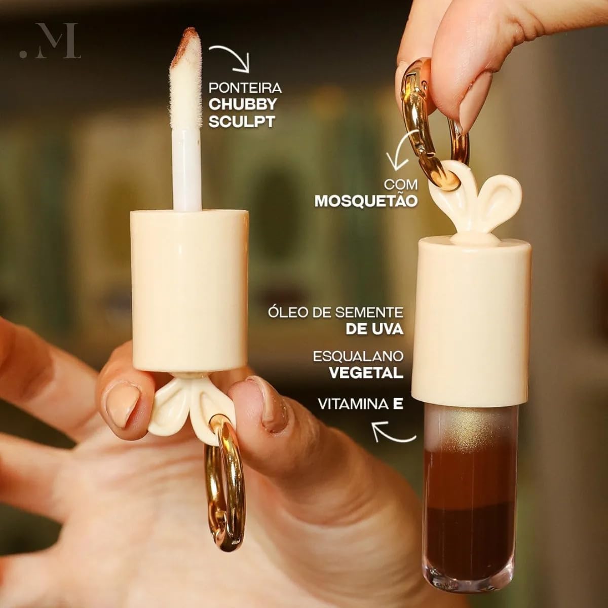 Kit 2 Brilho Labial Gloss Boca - Chocolate e Framboesa - Imagem 5