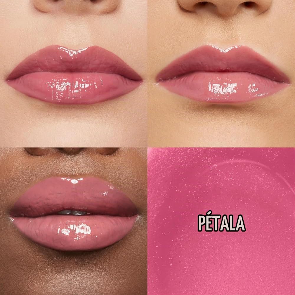 Maybelline NY Lip Lifter Gloss Brilho Labial com Ácido Hialurônico, Promove Lábios Volumosos, Hidratados e Cheios de Brilho, Aplicador XL para Make Glow, Cor Petal, 5.4ml - Imagem 3