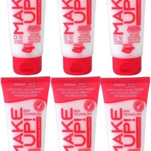 Kit 6 Hidratante Facial Primer Pre-maquiagem Make Up 100g