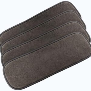 Kit 4 Absorventes Fralda Ecológica Carvão de Bambu 4 Camadas | Inserto Pocket Lavável Alta Absorção | Refil para Fralda de Pano Moderna Bebê 35x13,5cm