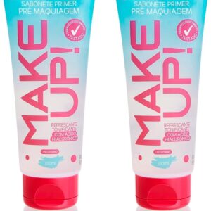 Sabonete Primer Make Up Dermachem - Kit 2 Unidades 100ml - Base para Maquiagem, Reduz Poros, Controla Oleosidade, Efeito Matte
