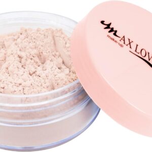 Pó Facial Finalizador Max Love Porcelana - Ultrafino, Sela Maquiagem, Controle de Oleosidade Matte - Maquiagem