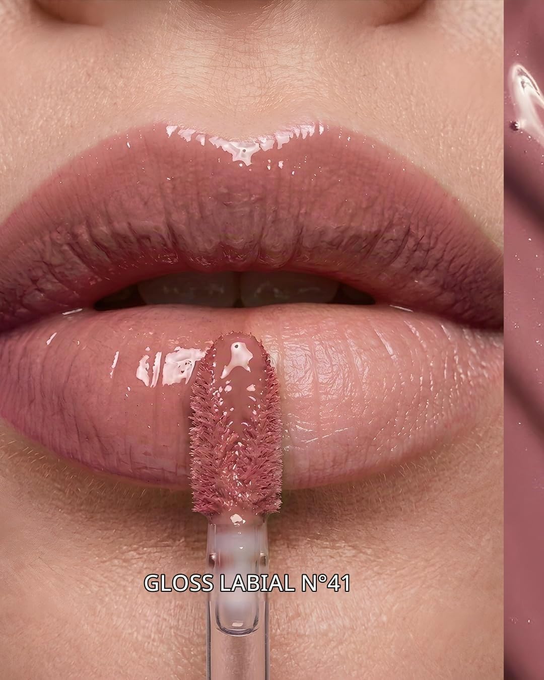 Latika Lip Gloss n° 41 brilho labial nude rosa hidratante e pigmentado - 4ml - Imagem 3