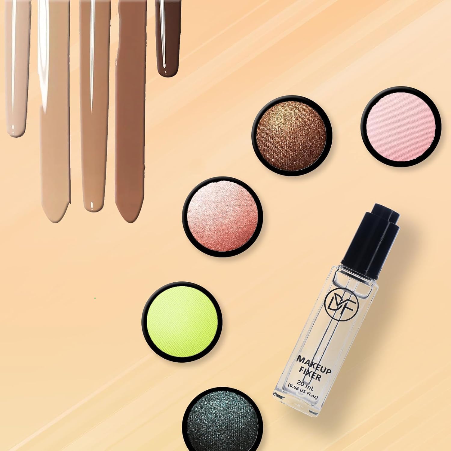 Ativador De Pigmentos Cosméticos Makeupfixer, Líquido Misturar Maquiagem, Gotas Fixadoras De Maquiagem Transparentes E Duráveis À Prova D'Água, Selante Para Sombras 20Ml/0,68 Fl Oz - Imagem 7