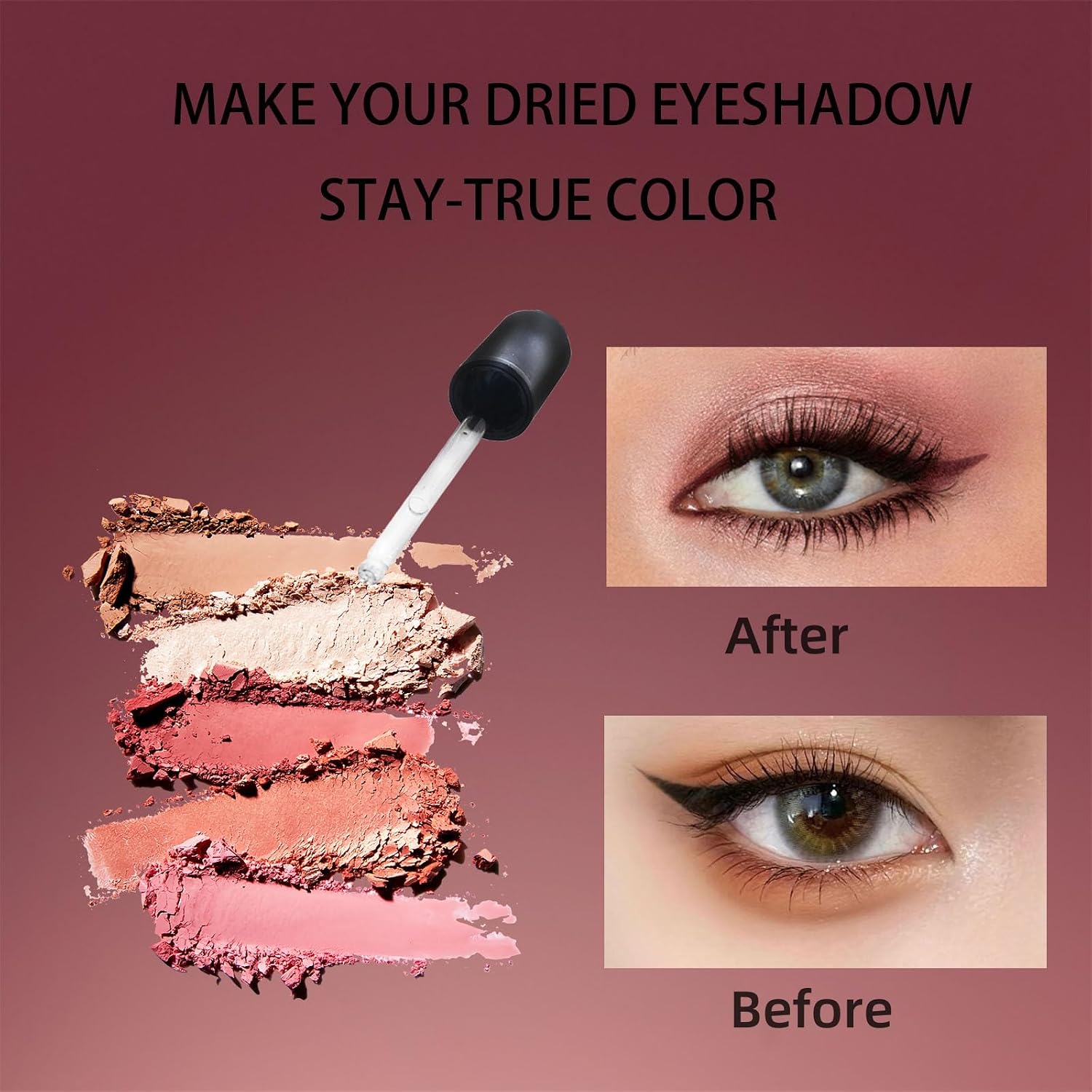 Ativador De Pigmentos Cosméticos Makeupfixer, Líquido Misturar Maquiagem, Gotas Fixadoras De Maquiagem Transparentes E Duráveis À Prova D'Água, Selante Para Sombras 20Ml/0,68 Fl Oz - Imagem 5