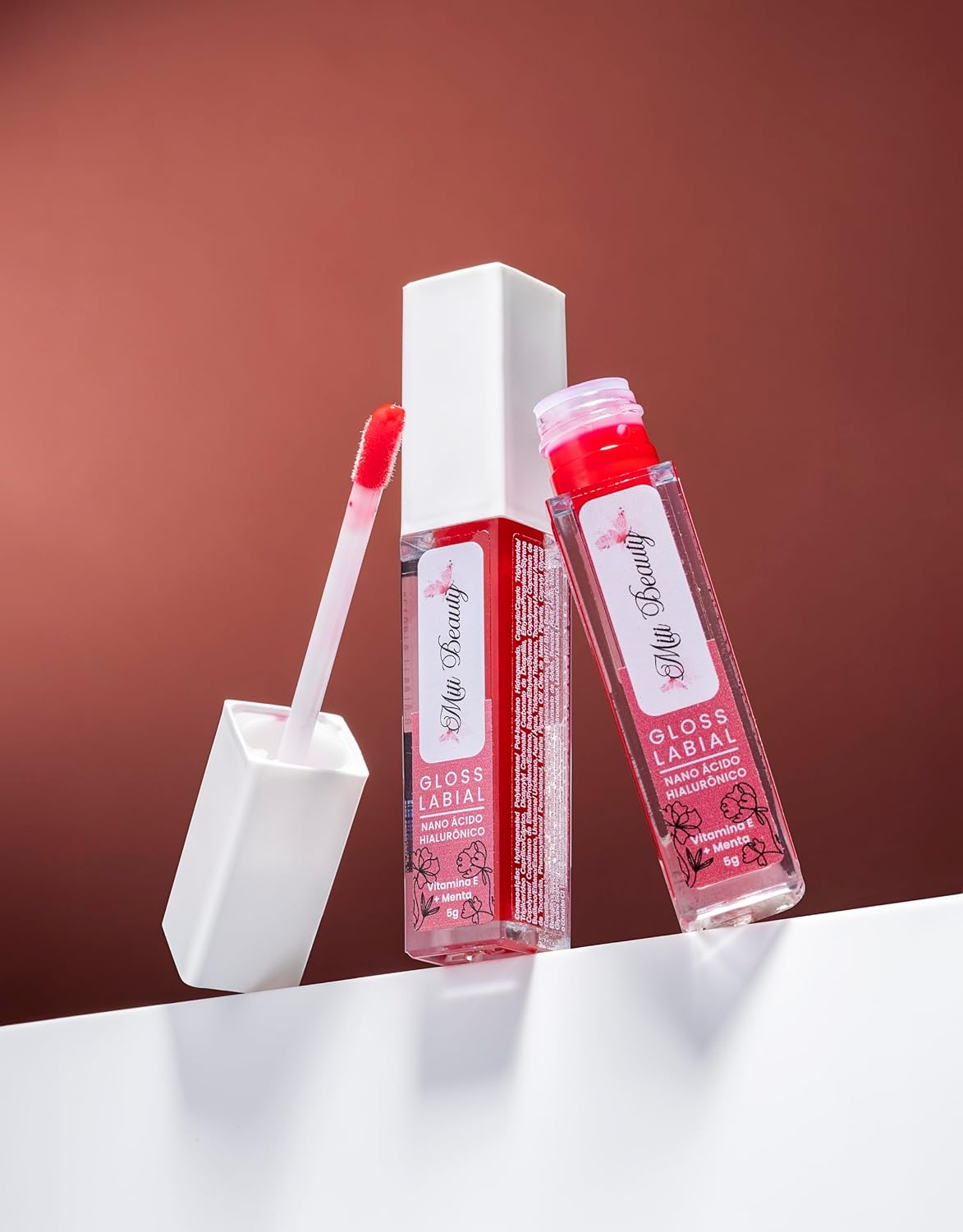 Gloss Labial 5g Com Nano Ácido Hialurônico, Vitamina e Menta Refrescante - Hidratação, Nutrição, Brilho Labial Suave, Vegano, Livre de Parabenos, Cruelty-Free, Textura Confortável, Nanotecnologia - Miti Beauty - Imagem 9