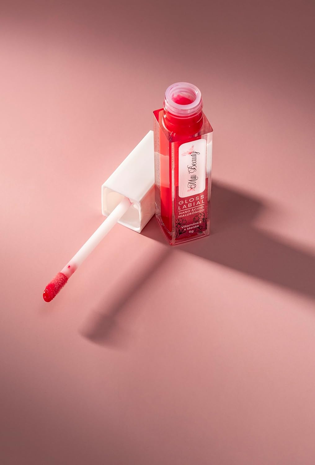 Gloss Labial 5g Com Nano Ácido Hialurônico, Vitamina e Menta Refrescante - Hidratação, Nutrição, Brilho Labial Suave, Vegano, Livre de Parabenos, Cruelty-Free, Textura Confortável, Nanotecnologia - Miti Beauty - Imagem 5