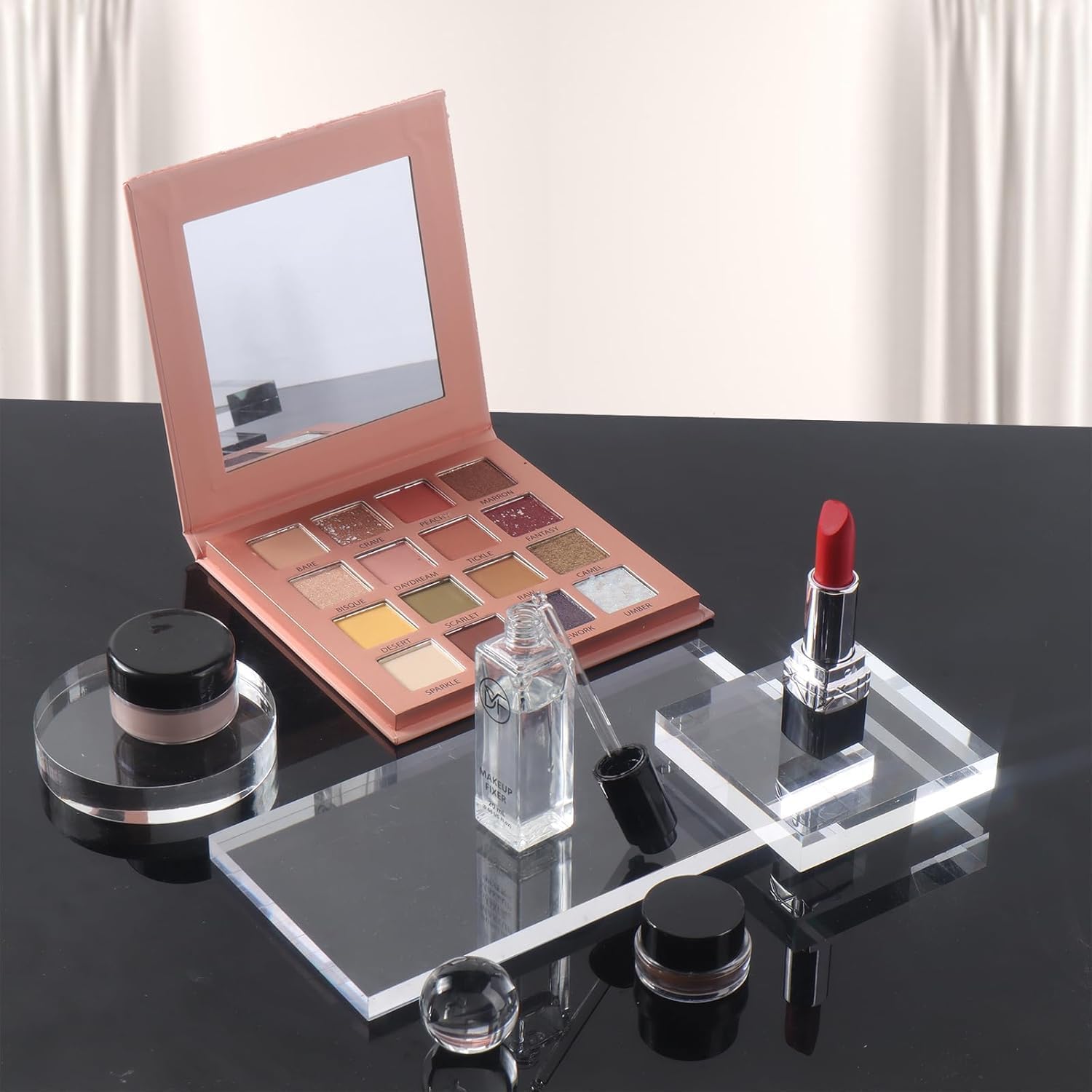 Ativador De Pigmentos Cosméticos Makeupfixer, Líquido Misturar Maquiagem, Gotas Fixadoras De Maquiagem Transparentes E Duráveis À Prova D'Água, Selante Para Sombras 20Ml/0,68 Fl Oz - Imagem 8