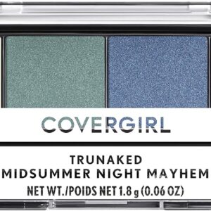 COVERGIRL COVERGIRL Trunaked Quad Eyeshadow Palette, Night Mayhem, Midsummer Night Mayhem, 0.06 Ounce