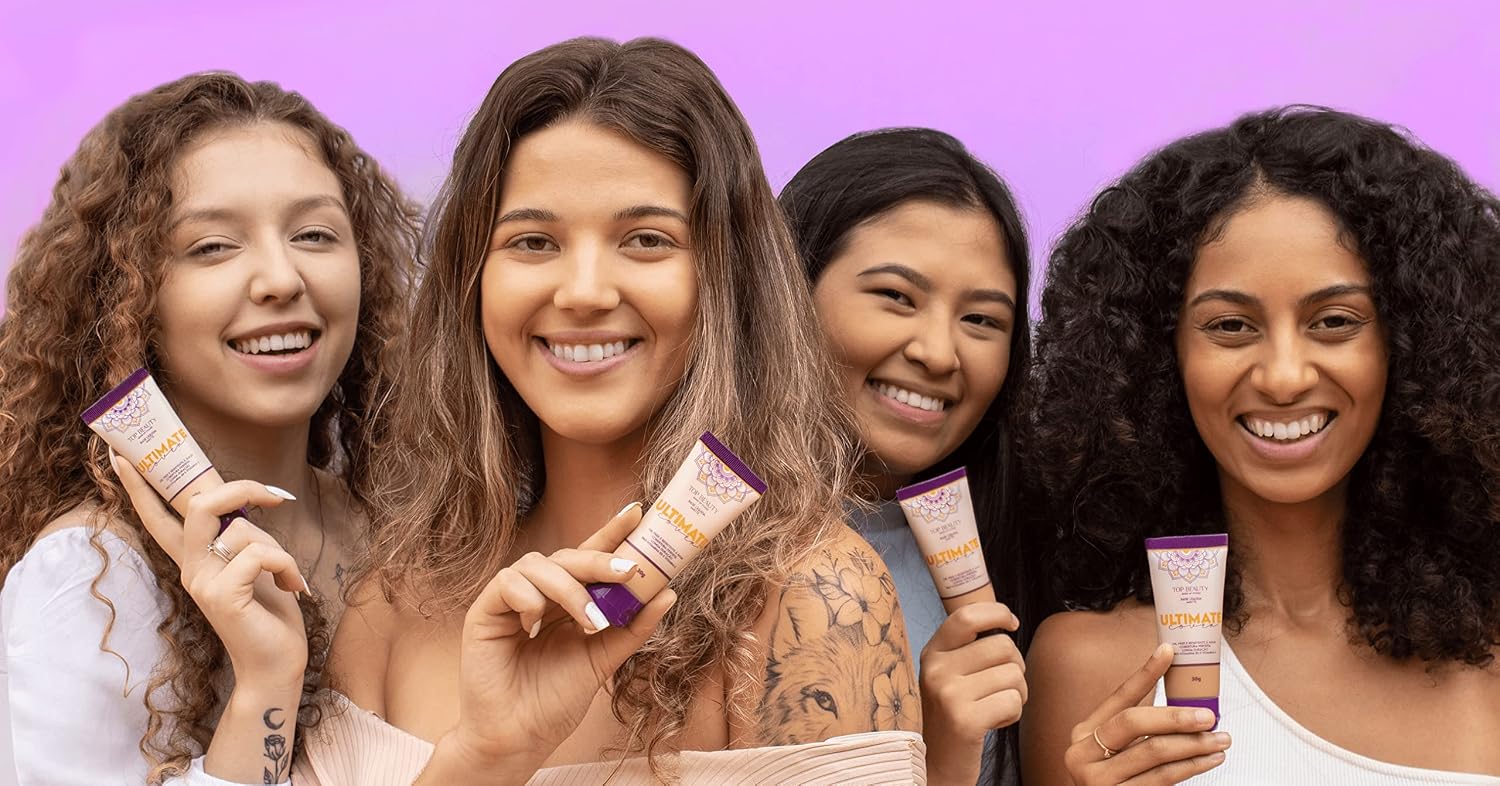 BASE LIQUIDA TOP BEAUTY ULTIMATE COVER COR 03 - Imagem 4