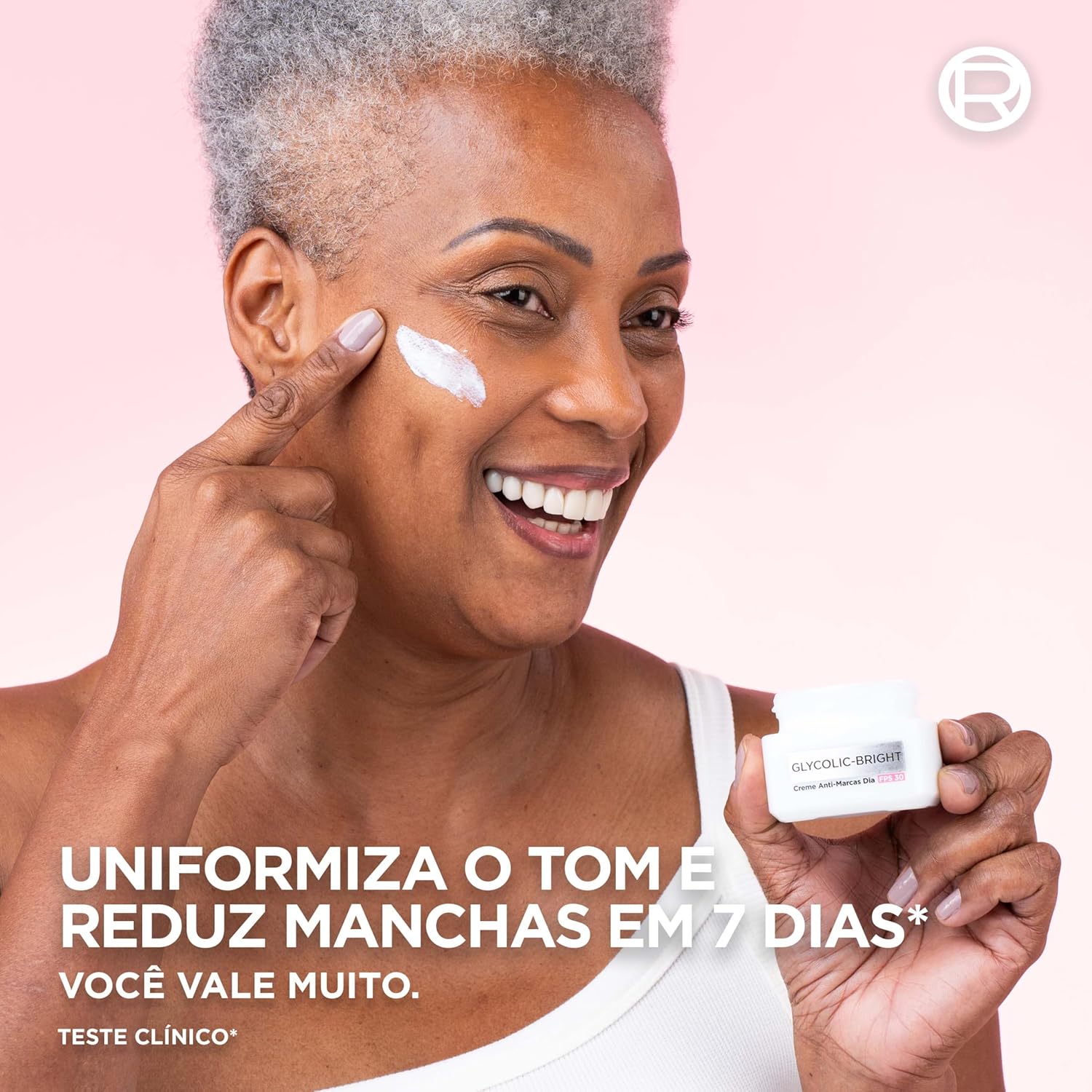 L'Oréal Paris Glycolic-Bright, Creme Anti-Marcas Dia FPS 30 com Ácido Glicólico e Niacinamida para Redução de Manchas e Uniformização da Pele, 49g - Imagem 2