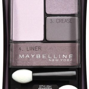 Maybelline New York Expert Wear Eyeshadow Quads, 16q Lavender Smokes Stylish Smokes, 0.17 Ounce