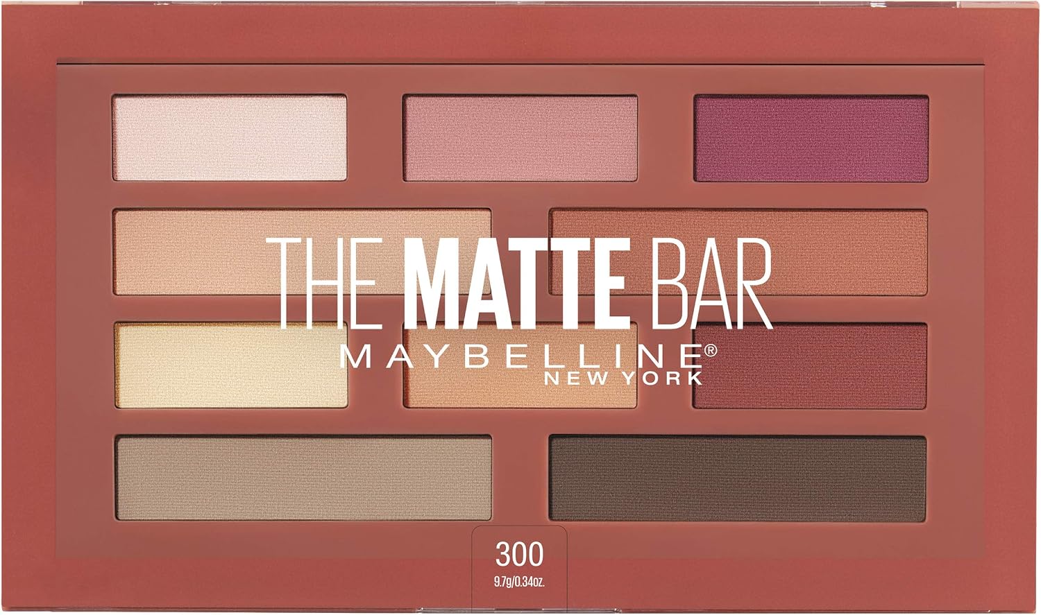 Maybelline The Matte Bar Eyeshadow Palette Makeup, 0.34 Ounce