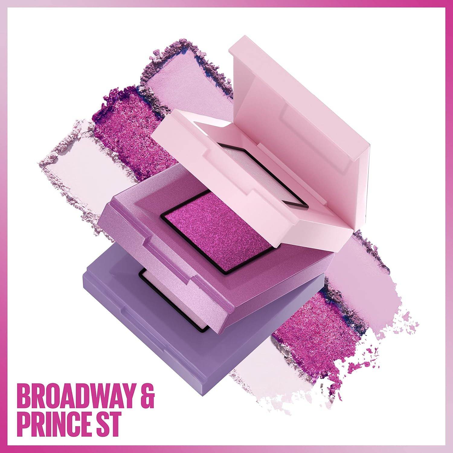Maybelline Shadow Blocks Shadow Blocks Eyeshadow Palette, Stacked Eye Shadow Trio, Broadway & Prince St, 0.08 oz - Imagem 2